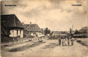 Szentgerice, utca, katonák / street, soldiers (EK)