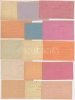 Miskolc 1919.05.14. 1K + 2K + 10K + 20K, mindegyik számozással + 1908-1942. "Miskolczi Orthodox...