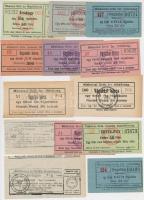 Miskolc 1919.05.14. 1K + 2K + 10K + 20K, mindegyik számozással + 1908-1942. "Miskolczi Orthodox...