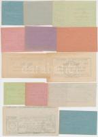 Miskolc 1919.05.14. 1K + 2K + 10K + 20K, mindegyik számozással + 1908-1942. "Miskolczi Orthodox...