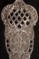 cca 1900 Ezüst tortalapát, gazdagon díszített, jelzett, Ag., nettó:66 gr.,19cm/Silver cake shovel, r...