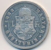 1883KB 1Ft Ag "Ferenc József / Barokk címer" T:2,2-
Adamo M15