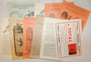 10 db tűzoltókészülékeket ismertető nyomtatvány