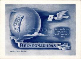 1948 Bélyegnap / Hungarian stamp day, So. Stpl s: Cziglényi Ádám