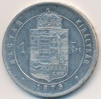 1879KB 1Ft Ag "Ferenc József / Középcímer" T:2,2-
Adamo M15