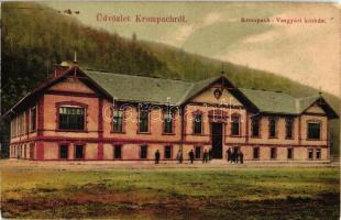 Korompa, Krompach; Vasgyári kórház / iron factory's hospital (kis szakadás / small tear)