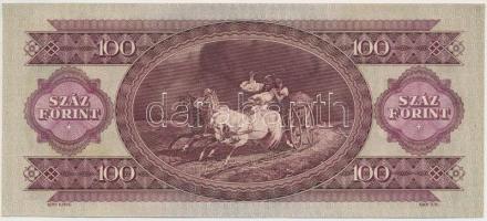 1960. 100Ft nyomdai papírráncokkal T:I- kis saroktörés