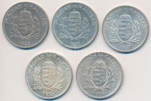 1926-1939. 1P Ag (5xklf) T:1-,2