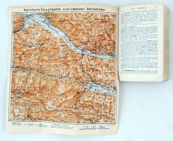 Griebens Reiseführer 210. köt.: Hohen tauern udn Osttirol. 1939. Kihajtható színes térképmelléklette...