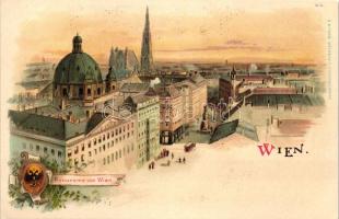 Vienna, Wien, Panorama, Verlag J. Miesler, litho