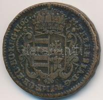 1766. Rézdénár "Mária Terézia" zárt korona T:2-,3
Unger III.: 1278