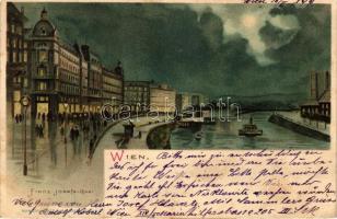 1899 Vienna, Wien, Franz Josefs Quai; Verlag J. Miesler / quay, litho