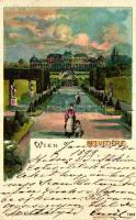 1899 Vienna, Wien, Belvedere, Karl Stückers Kunstanstalt, unsigned litho