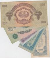 1944. 1P + 2P + 5P + 10P + 20P + 100P "A Vörös Hadsereg Parancsnoksága" T:III,III-