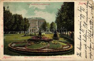 Zagreb, Agram; Academy of Sciences and Fine Arts, Zrini park (EB)