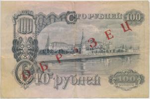 Szovjetunió 1947. 100R "Obrazec" (Minta) felülnyomással T:III,III- ly.
Soviet Union 1947. ...