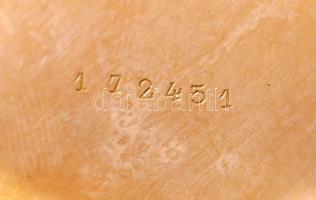 Systeme Glashutte arany (Au.) 14 k zsebóra, másodpercmutatós, jelzett, jól működik, számlapon apró f...