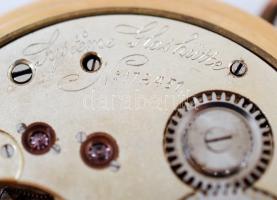 Systeme Glashutte arany (Au.) 14 k zsebóra, másodpercmutatós, jelzett, jól működik, számlapon apró f...