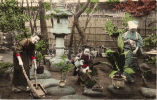 Japanese gardener ladies, folklore