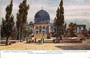 Jerusalem, The Place of the Temple and the Mosque of Omar, Serie 763. Palastina, No. 16. s: Perlberg