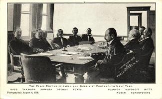 1905 The peace envoys of Japan and Russia at Portsmouth Navy Yard (EK)