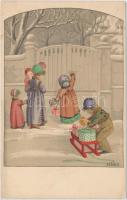 Children, M. Munk, Wien Nr. 1104. litho  s: Pauli Ebner