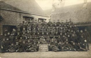 3 M.G.K. Reserve-Infanterie-Regiment / WWI German infantry, Maschinen Gewehr Kompagnie group photo (pinhole)