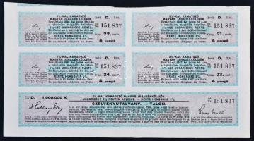 Budapest 1925. "Magyar Királyság 5%-kal kamatozó Járadékkölcsön Államadóssági Kötvény" 125...