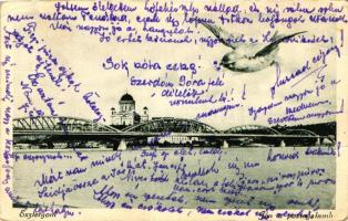 Esztergom, Jön a postagalamb (fa)