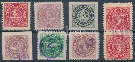 Műszerészek védelmi alapja 8 db tagsági bélyeg