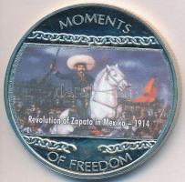 Libéria 2004. 10$ "Szabadság pillanatai-Zapata forradalma Mexikóban 1914" multicolor T:PP ...