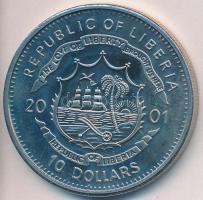 Libéria 2001. 10$ "Szabadság pillanatai- Mandela elnök lesz" multicolor T:PP ujjlenyomat
L...