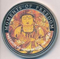 Libéria 2001. 10$ Szabadság pillanatai- A szellem szabadsága Buddha multicolor T:PP ujjlenyomat Liberia 2001. 10 Dollars Moments of Freedom- Freedom of mind Buddha multicolor C:PP fingerprint