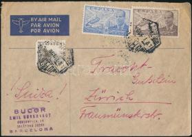 Légi levél Svájcba, Airmail cover to Switzerland