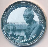Libéria 2001. 10$ Szabadság pillanatai- Gandhi élete multicolor T:PP ujjlenyomat Liberia 2001. 10 Dollars Moments of Freedom- Gandhis life multicolor C:PP fingerprint