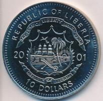 Libéria 2001. 10$ "Szabadság pillanatai- Ülő Bika" multicolor T:PP 
Liberia 2001. 10 Dolla...