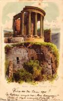 1899 Rome, Roma; Sibyllen Tempel / Tivoli Sybil temple, Meissner & Buch Serie Rom 12. litho s: G. Gioja