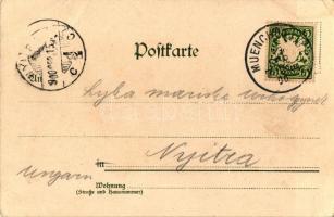 München, Marienplatz, Georg Brunner litho (EB)