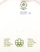Copenhagen Olympiade dísztányér sorozatból: Montréal 1976. Levonóképes, jelzett, hibátlan, d: 20,5 c...