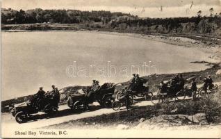 Shoal Bay, Victoria, BC - automobile ride, Valentine & Sons Publishing Co.