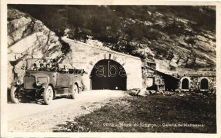 Route du Simplon, Galerie de Kaltwasser / tourist autobus