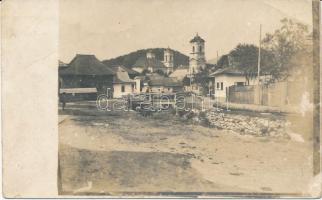 Jolsva, Koren Gyula férfi szabó üzlete, templomok / hairdresser's shop, churches, photo (EB)