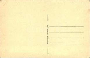 Lyon, International Exhibition, Hall of the Central Palace, automobile show (Romanian postcard)