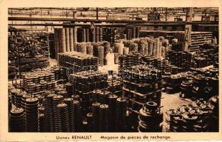 Boulogne-Billancourt, Paris; Usines Renault, Magasin de piéces de rechange / automobile factory interior (EB)