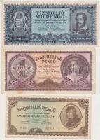 56db vegyes magyar korona, pengő, adópengő bankjegy T:vegyes