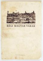 1984 Régi magyar várak. A Magyar Nemzeti Múzeum Történelmi Képcsarnoka 16 metszetének fakszimile kiadása. Bp., 1984, Múzsák Közművelődési Kiadó. Kiadói mappában, néhány lap foltos, fedőlap piszkos, 35x50cm