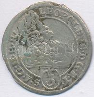 Német Államok/Szilézia 1696CB 3kr Ag &quot;I. Lipót&quot; (1,35g) T:2-,3 German States/Silesia 1696CB 3 Kreuzer Ag &quot;Leopold I&quot; (1,35g) C:VF,F