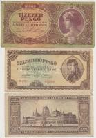 30db vegyes magyar korona, pengő, adópengő bankjegy T:vegyes