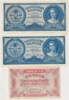 30db vegyes magyar korona, pengő, adópengő bankjegy T:vegyes