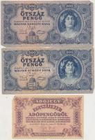 30db vegyes magyar korona, pengő, adópengő bankjegy T:vegyes